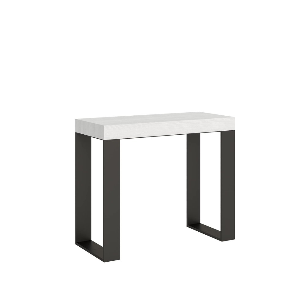Tecno Wei Console Table, Ash, Anthracite Frame