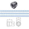 M20 Acorn Nuts, High Form, DIN 1587, A2 Stainless Steel, 100-Pack view 4