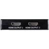 SpeaKa Professional SP-9443508 1-in/2-out HDMI Splitter, Black view 2