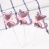 Happy Birthday Cat Cake Toppers, 6-Piece Pink Set view 1