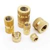 Xinyuan Locknuts, 10/25/50 pcs, M2–M10, Solid Brass/Pure Copper Metric-Thread Knurled Insert Nuts with Embedded Hex Nut view 2