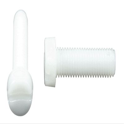 SN-TEC Polyamide Slotted Cheese Head Machine Screw, M4 x 16 mm, 200-Pack, DIN 84