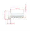 SN-TEC Polyamide Slotted Cheese Head Machine Screw, M4 x 16 mm, 200-Pack, DIN 84 view 4
