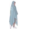 KZUVQHA Rainbow Tie-Dye Flannel Wearable Hooded Blanket, Soft Sherpa Fleece Poncho for Kids, Teens and Adults, Black, 152.4 x 127 cm view 2