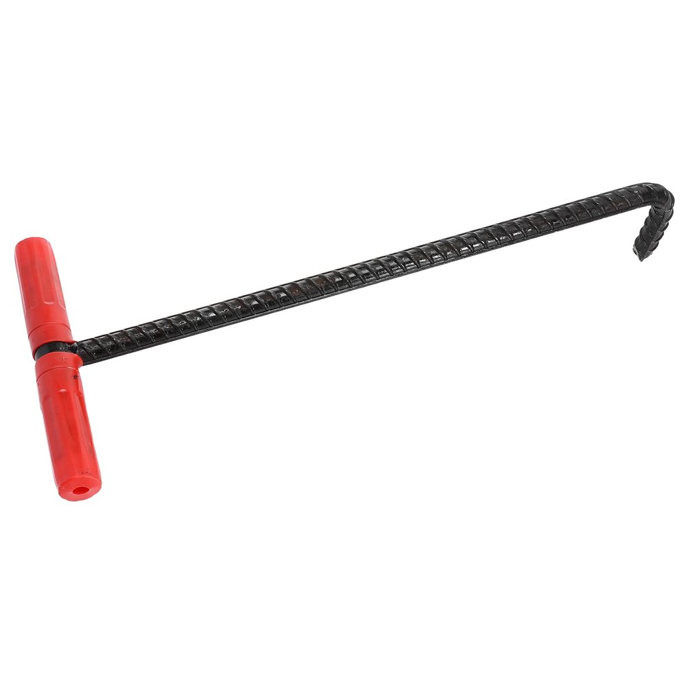 T-Shaped Rebar Manhole Cover Hook, Black Pulling Hook