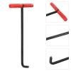 T-Shaped Rebar Manhole Cover Hook, Black Pulling Hook view 4