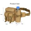 DTKJ Belt Bag for Men, Nylon, Hiking, Water Bottle, Phone, Outdoor Sports, Military, Hunting, Climbing, Camping, Desert Digital view 2