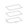 DEKIT GRUPO RIMOBEL Shelves, 3 Shelves, Modern, White, 150 cm view 3