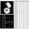 KHJK CHFENG-GG Special POM Gear, Module 1m, 13 Teeth, 3.17 mm Bore view 2