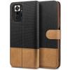 BEZ Phone Case for Xiaomi Redmi Note 10 Pro, Premium Flip Wallet Case, Black view 1