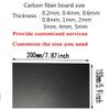 Carbon Fiber Sheet 0.4 mm x 400 mm x 500 mm, Matte Plain Weave view 2