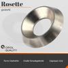 OPIOL QUALITY Turned M12 Rosettes, Stainless Steel V1A A1, 500 Pack view 2