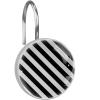 Black and White Striped Shower Curtain Hooks, 12-Pack view 1