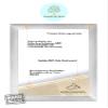 FRAMO Custom-Size Wooden Picture Frame 25 x 102 cm – Silver Leaf | Selectable Size | Anti-Glare Acrylic Glass | Puzzle, Photo & Poster Frame view 2