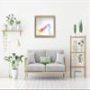 FRAMO Wooden Picture Frame 20 x 63 cm Made to Measure - Silver Leaf | Color Selectable | Includes Anti-Reflective Acrylic Glass | Puzzle, Photo and Poster Frame view 3