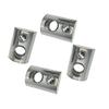 XinYuan Lock Nuts, Half-Round Elastic Roll-In T-Spring Nuts, M3 M4 M5 M6 M8 for 2020 3030 4040 454 Aluminum Profile Slots, Hex Nuts (Size: 3030-M5-50pcs) view 1