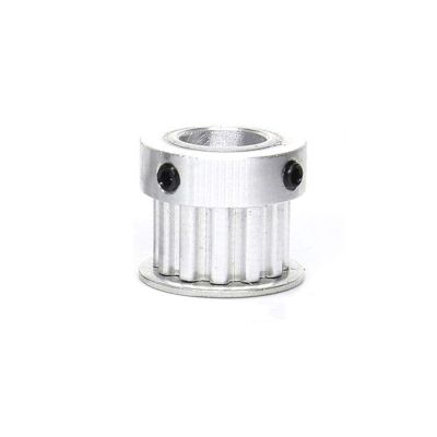 Pnloog XL15 Aluminum Timing Pulley, 15T, 11 mm Belt Width, BF/K Type, 18/28 mm Boss, 4–17 mm Bore for 3D Printers (Bore: 16 mm, Type: K)