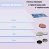 VISZC 55 x 55 cm Transparent PVC Tablecloth, Glossy, Washable Table Protector view 3