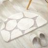 Ruby Lil Semicircular Bath Mat, Indoor/Outdoor Floor Mat, Non-Slip Bathroom Rug, White, 40 x 60 cm view 1