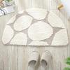 Ruby Lil Semicircular Bath Mat, Indoor/Outdoor Floor Mat, Non-Slip Bathroom Rug, White, 40 x 60 cm view 4