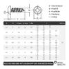 OPIOL QUALITY Stainless Steel A2 V2A Pan Head Torx Sheet Metal Screws ISO 14585 / DIN 7981, 6.3 x 19 mm, 500-Pack view 2