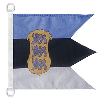 AZ FLAG Estonia Naval Ensign Boat Flag 45 x 30 cm, Plastic Rings