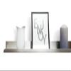 Metal Picture Ledge, Stainless Steel, Up to 240 cm, White (100 cm) view 2