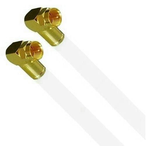 AC-Sat-Corner Fritz!Box/Vodafone Coaxial Cable, 36 m, 135 dB, 5-Shield, Gold Right-Angle Connectors