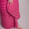 YZJJ Chunky-Knit Cozy Throw Blanket, Thick Braided Knot view 4