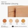 LAMO Manufaktur Solid Ash Wood Vanity Top with Live Edge, 160 x 40 cm, Natural, No Mounting Kit view 3