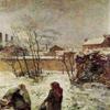 Zhyaunz 5D DIY Diamond Painting Kit, Paul Gauguin Winter Snow Scene view 1