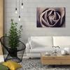 Feeby Rose Close-Up Macro Canvas Wall Art, 100 x 70 cm, Violet view 3