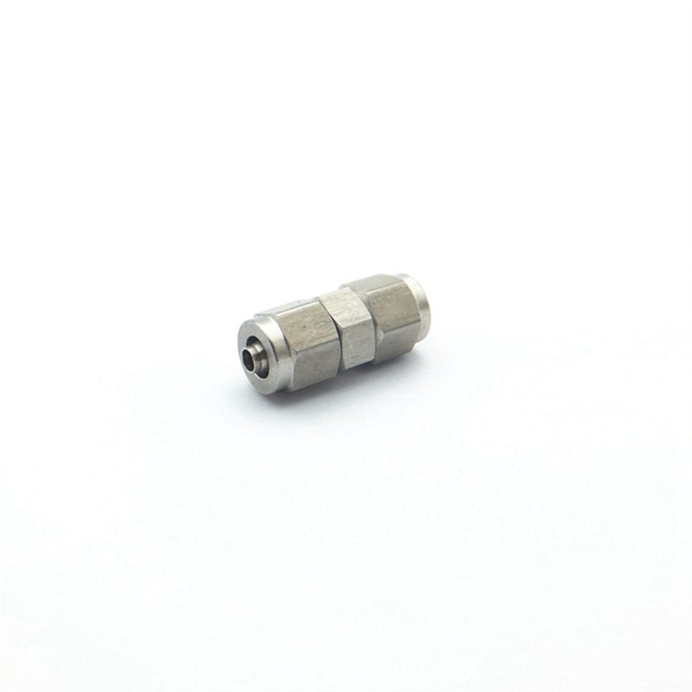 304 Stainless Steel Equal Quick Tube Union Connector, 12 x 10 mm