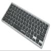 Manhattan 180559 Dual-Mode Ultra-Slim Wireless Keyboard, German Bluetooth Keyboard for iPad, iPad Air, iPad Pro, iPad mini and iPhone, QWERTZ Layout, Black/Silver view 1