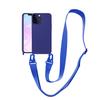 Phone Necklace Case for iPhone 13, Soft Silicone TPU Cover, Sapphire Blue view 1