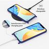 Phone Necklace Case for iPhone 13, Soft Silicone TPU Cover, Sapphire Blue view 4