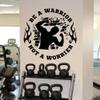 NSRJDSYT Fitness Gym Motivation Quotes Vinyl Wall Decal for Doors/Windows, 56 x 58 cm view 1
