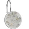 Retro Leaf Pattern Shower Curtain Hooks, Set of 12 view 1