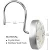 Retro Leaf Pattern Shower Curtain Hooks, Set of 12 view 3