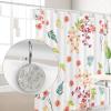 Retro Leaf Pattern Shower Curtain Hooks, Set of 12 view 4