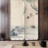Hiseng Japanese Noren Door Curtain, Cotton-Linen Room Divider, Elster Lake, 80 x 120 cm view 3