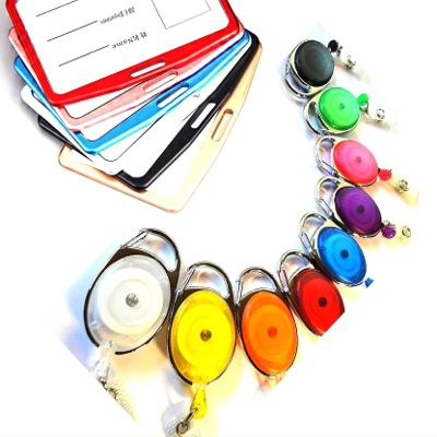 Waizmann.IDeaS Premium ID Badge Set with Vertical Aluminum Holder