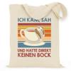 wowshirt Cotton Tote Bag "I Came, I Saw, and Immediately Didn't Feel Like It" Sloth Work Job, Natural view 1