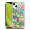 Head Case Designs Official Ninola Blue-Green Floral Watercolor Soft Gel Case for Apple iPhone 13 view 1