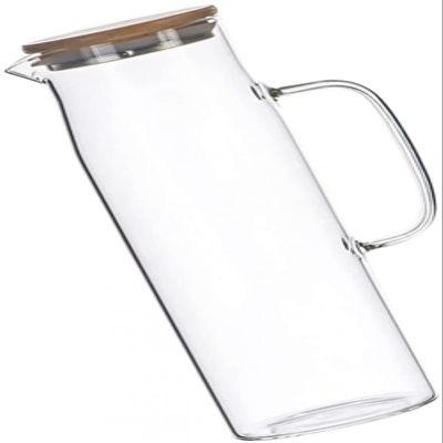 Clear Glass Pitcher with Lid, 1.2 L