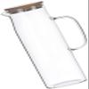 Clear Glass Pitcher with Lid, 1.2 L view 1