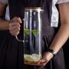 Clear Glass Pitcher with Lid, 1.2 L view 2