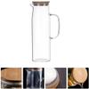 Clear Glass Pitcher with Lid, 1.2 L view 3