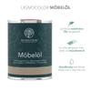 Lignocolor Möbel – High-Quality Natural Wood Oil for Indoor Use (1 L, Dark Walnut) view 3