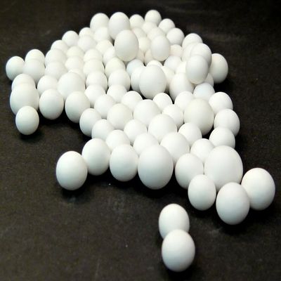 6–7 mm Ceramic Balls, 90% Al2O3, Round, Matte, Grinding Media, Very Hard, White, 10 kg